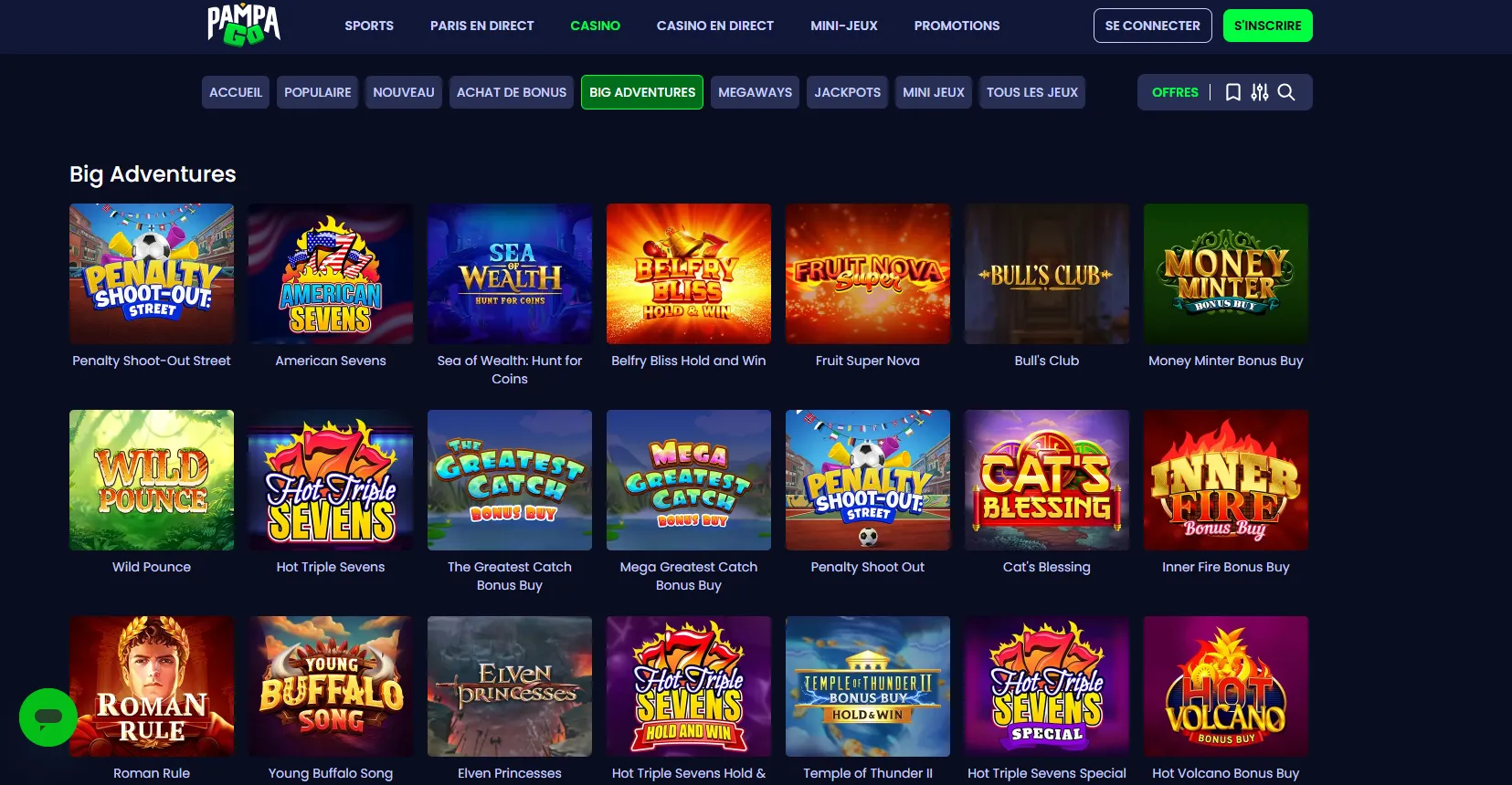 Variété des Jeux Proposés